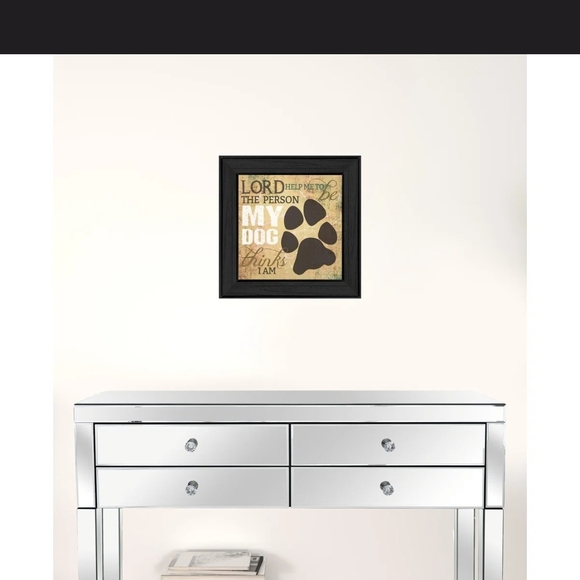 Framed Dog Paw Print Wall Art - Picture 3 of 4